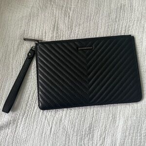 Rebecca Minkoff Black Quilted Wristlet